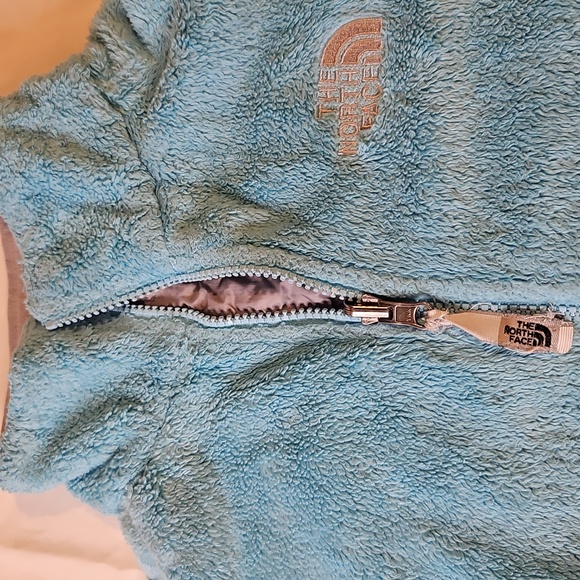 The North Face Womens Osito Full Zip Fleece Jacket Bright Blue/Teal XS - Picture 3 of 7